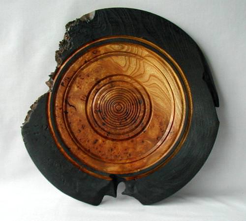 Rustic English Elm Platter