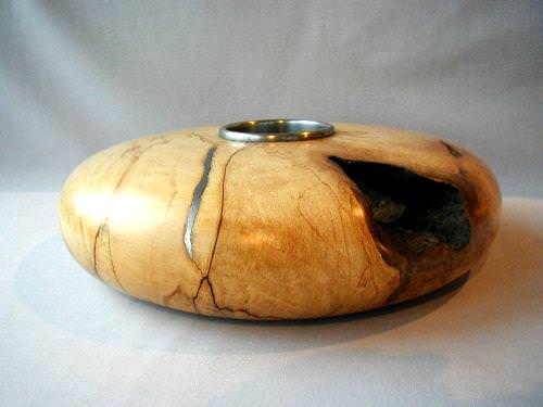 Rustic Vessel with Metal