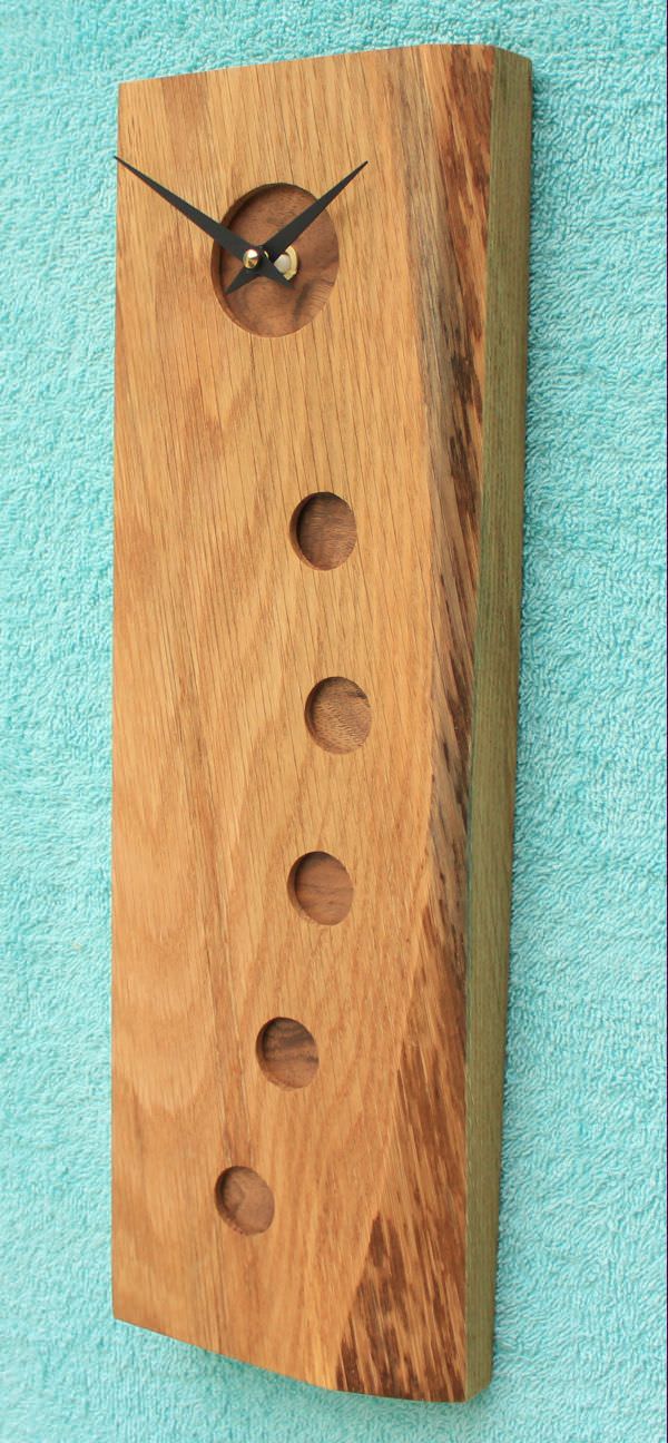 Tall Oak Wall Clock 2