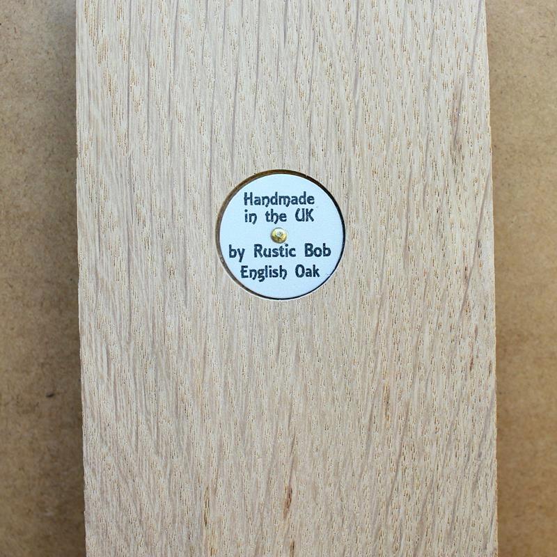 Most Wooden Clocks Will Come With a Small Aluminium Disc on the Back with my Name, Made in the UK, and the Type of Wood Used